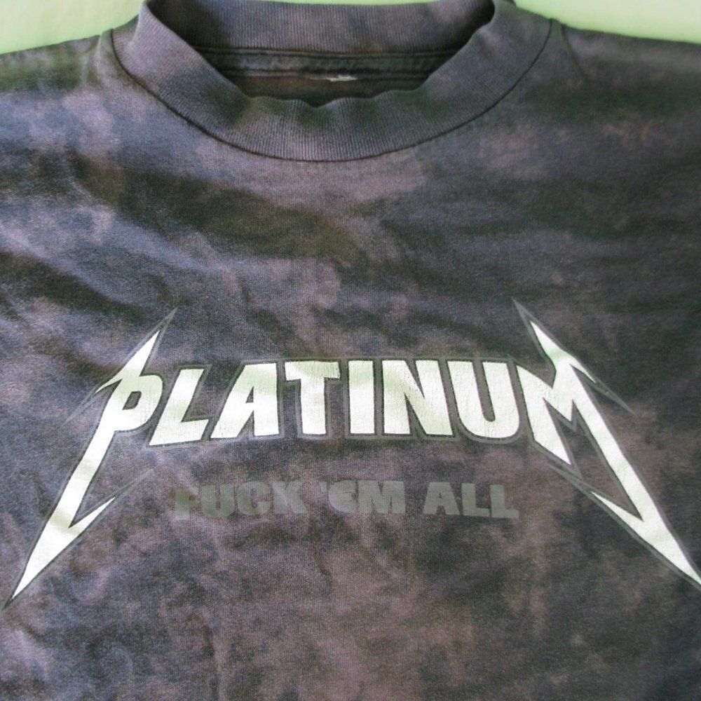 Vintage Platinum Skate Brand Reverse Dye T-Shirt